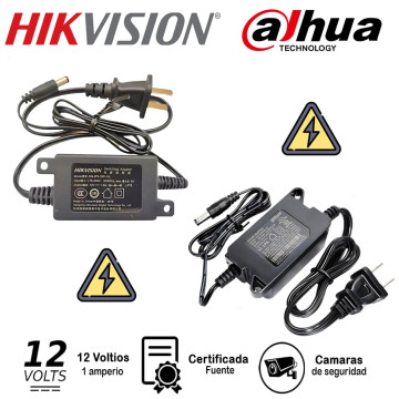 Fuente DAHUA/HIKVISION 12V...
