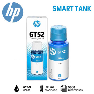 Tinta GT52 Cyan HP - 90ml
