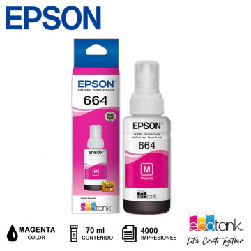 Tinta 664 Magenta EPSON - 70ml