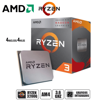 Procesador AMD Ryzen 3200G...
