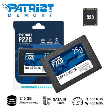 Disco SSD PATRIOT 256GB SATA